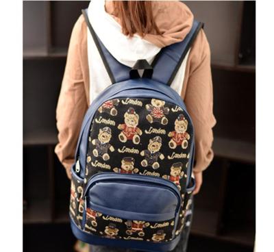 新款PU双肩包 卡通休闲学生与儿童书包的批发与代理商机